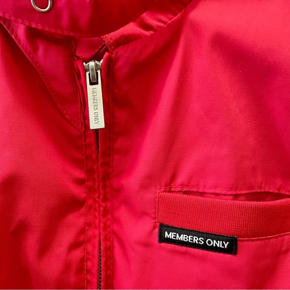 Member's Only Red Classic Iconic Racer Jacket - Picture 3 of 4